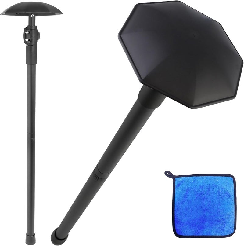 Greeily Golf Club Travel Protector Stick, 33"-60" Golf Travel Bag Support Pole Backup Support Adjustable for Airlines Stiff Arm Club Protector Metal Pole Hard Cover Black - Image 1